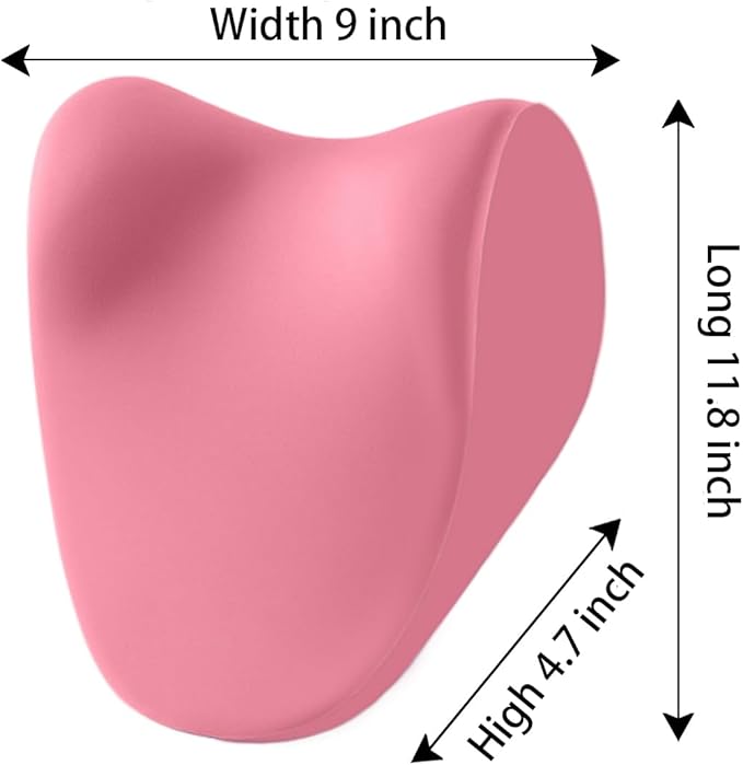 Car headrest Pillow, Car Neck Pillow for Driving and Neck Support Pillow for car headrest, Pink car seat Pillow Head Rest Pillow for car Driving seat with Memory Foam