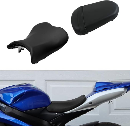 TCMT Driver & Passenger Pillion Seat Cushion Fit For Suzuki GSXR GSX-R 600 750 06-07