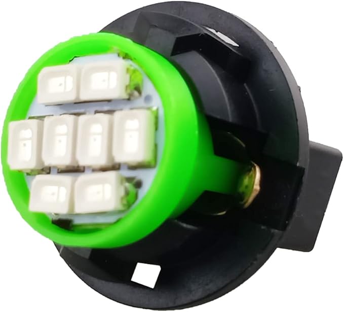 T10 194 168 Dash Instrument White LED Light Bulbs Bright Panel Gauge Cluster Dashboard LED Light Bulbs 10Pcs/Set (Green)