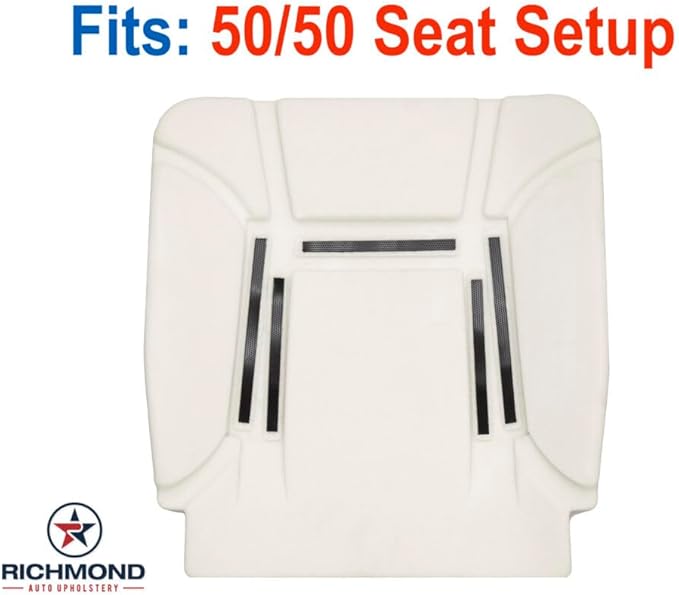 Richmond Auto Upholstery - Driver Side Bottom 50/50 Compatible with 1992-1997 Ford F-350 XLT Eddie Bauer, Replacement Seat Foam Cushion
