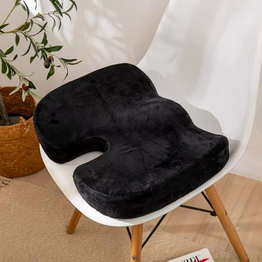 Ergonomic Gel Insert Memory Foam Seat Cushion | Cooling Gel Pad | Sciatica | Back Pain Relief | Office Chair Cushion |Stadium Seat, Airplane Seat Cushion, Chair Pads | Lumbar Support Pillow |Hip Pads