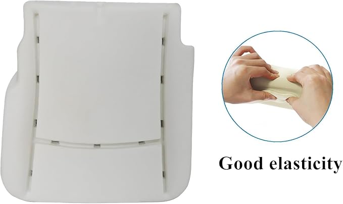 SecosAutoparts Driver & Passenger Side Bottom & Foam Cushion Replacement Perforated Leather Seat Cover Black Compatible with Dodge Ram 2500 3500 4500 5500 2009 2010 2011 2012