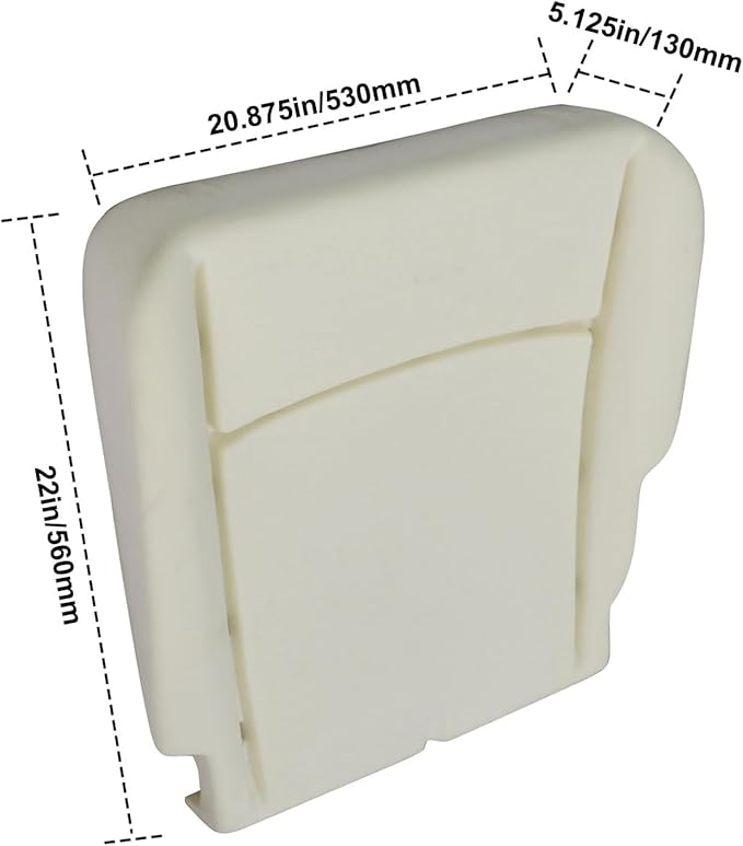 SecosAutoparts Driver & Passenger Side Bottom & Foam Cushion Replacement Perforated Leather Seat Covers Tan Fit for Dodge Ram 2500 3500 4500 5500 2009 2010 2011 2012