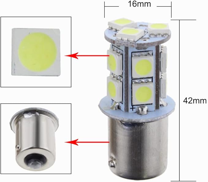 3Pcs White Interior Map Dome Light LED Bulbs Compatible with 1987-1996 Ford F-150 F-250 Bronco