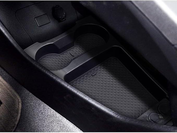 LUWU Prius XW30 Low Center Console Organizer for 2010 2011 2012 2013 2014 2015 Prius Accessories Armrest Console Storage Box Glove Organizer Tray ABS Material (Black)