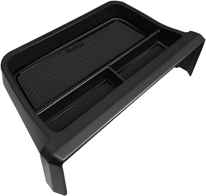 Muslogy Dashboard Storage Box Compatible with 2024-2026 Tacoma & 2025 2026 4Runner Accessories Center Console Organizer w/14-inch Screen for Limited Trailhunter TRD Pro (14 Inch Screen Only) (Black)