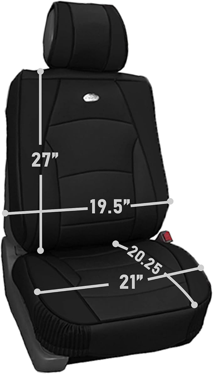 FH Group Ultra Comfort Highest Grade Faux Leather Full Set Cushion Pads Car Seat Covers for Front and Rear- Fit Most Car, Truck, SUV, or Van (Solid Beige)