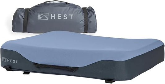 HEST Foamy Seat Cushion - Designed for Camping, Airplane Flights, Car Seats, and Office Chairs - Premium Comfort and Support on Any Surface - Temperature Resilient Foam - Waterproof Bottom