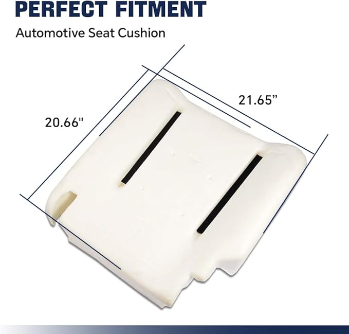 PIT66 Cushion Compatible with 2004-2005 Dodge Ram 1500 2500 3500 Driver Left Seat Bottom Foam Pad Insert Replacement (Beige)
