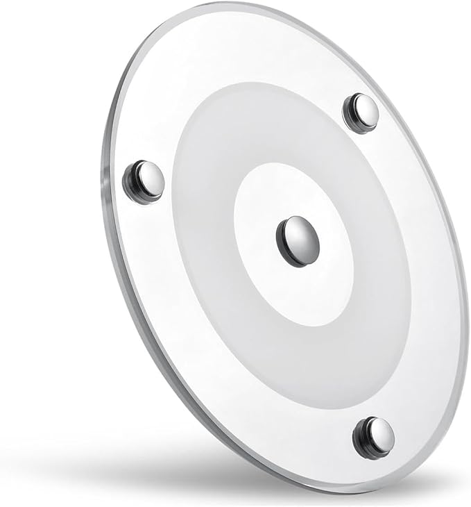 12V Ceiling Dome Light, 4.75 Inch 400LM Dimmable Interior Light for RV Boat Camper Van Travel Trailer Truck Fifth Wheel Interior Lighting, Blue NightLight & Touch Switch(Cool White)