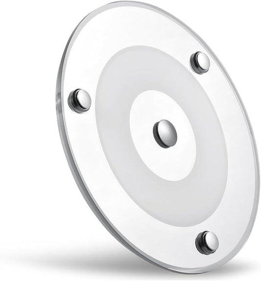 12V Ceiling Dome Light, 4.75 Inch 400LM Dimmable Interior Light for RV Boat Camper Van Travel Trailer Truck Fifth Wheel Interior Lighting, Blue NightLight & Touch Switch(Cool White)