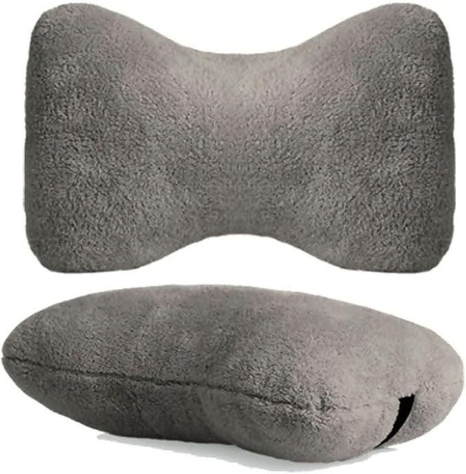 Memory Foam Car Neck Pillow for Driving - Ergonomic Headrest Pillow, Adjustable Strap - Car Seat Neck Support - Relieves Neck Pain for Road Trips & Daily Commutes Universal Fit Car Pillow (Pack of 2)