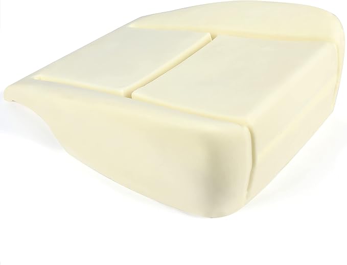 KUAFU Bottom Seat Foam Cushion Pad Compatible with 2007-2014 Chevy Silverado 1500 2500HD 3500HD LT LS LTZ Z71 Front Driver Side Beige