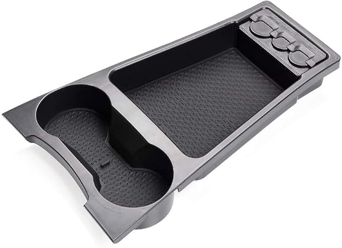 LUWU Prius XW30 Low Center Console Organizer for 2010 2011 2012 2013 2014 2015 Prius Accessories Armrest Console Storage Box Glove Organizer Tray ABS Material (Black)