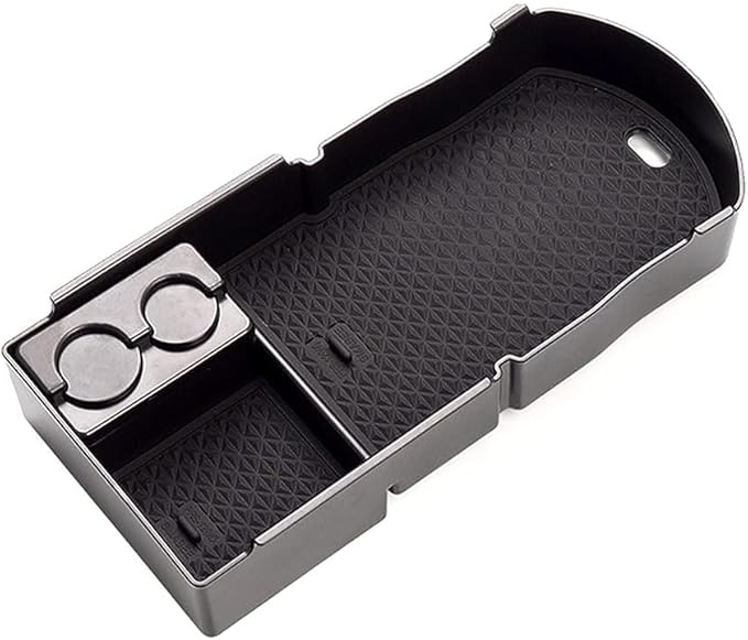 LUWU Prius XW30 Center Console Organizer for 2010 2011 2012 2013 2014 2015 Prius Accessories Armrest Console Storage Box Glove Organizer Tray ABS Material (Black)