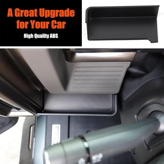 for Hummer EV SUV Pickup Accessories Center Console Organizer Dashboard Lower Storage Left Side Coin Container Storage Dash Tray Organizer Key Card Holder Insert Expander Box for 2022-2024 2025+