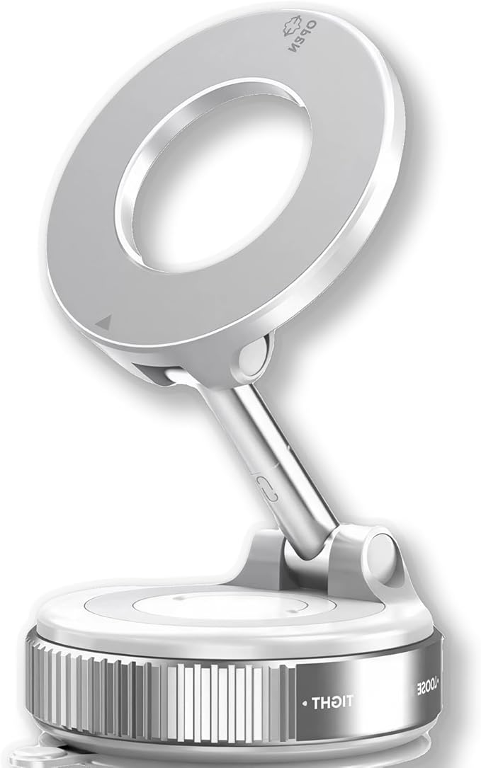 Super Stable Car Mount, Universal Aluminum Alloy Holder for Dashboard & Tesla Screen - Fits iPhone 12/13/14/15/16/17 Pro Max Series, Android Smartphones & All Phones