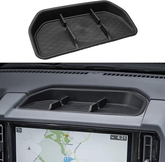 EDBETOS Frontier Dashboard Insert Tray Compatible with Frontier 2025 Accessories Storage Box Phone Holder Non-Slip Silicone Rubber Interior Dash Organizer (NOT for 2022-2024 Frontier)