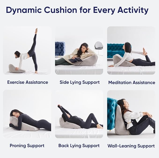 Vesta AquaZen Dual-Sided Foam Pillow, Memory Foam Coupled with Cooling Cover, Ideal for Back, Side, and Stomach Sleepers, Medium Profile (4.5" Height) & Firm (Wedge Pillow)