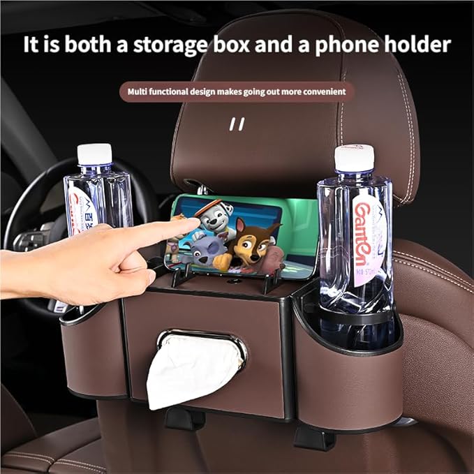 Car Organizer Back Seat, Multi-Pocket Backseat Car Organizer for Car Storage and Organization, Universal Car Seat Back Organizer for Travel, Family & Daily Use (KARTAN)