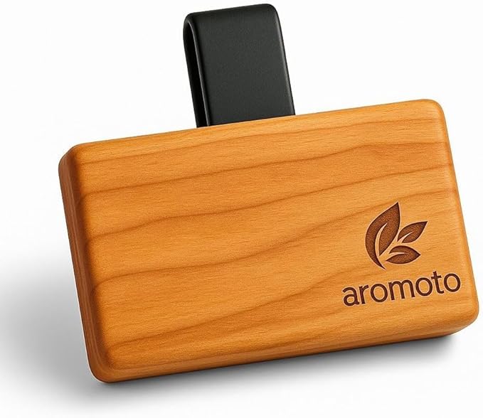 Wooden Car Air Freshener – Premium Natural Scents for Every Drive – Car Odor Eliminator (Coconut)