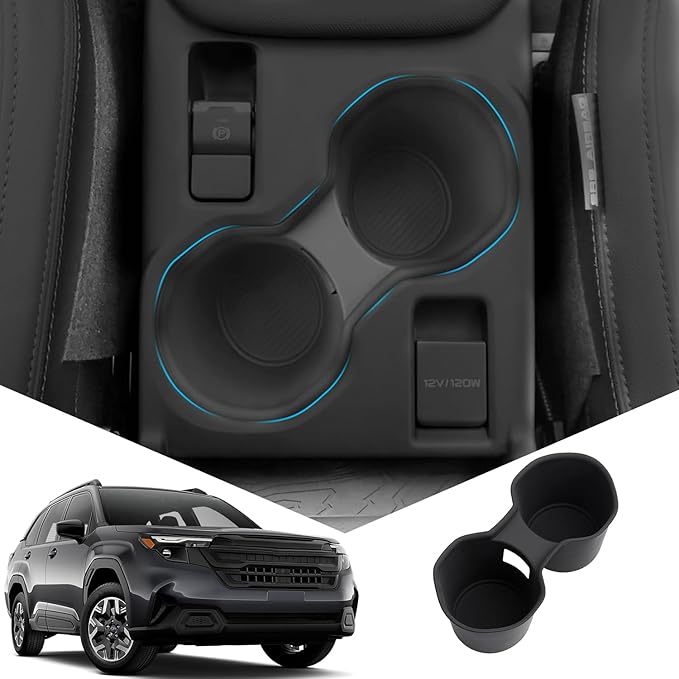 Center Console Cup Holder Insert Protector Compatible with 2025 Forester (Base/Premium/Sport/Wilderness/Limited/Touring) Interior Accessories Car Cup Holder for Forester 2025