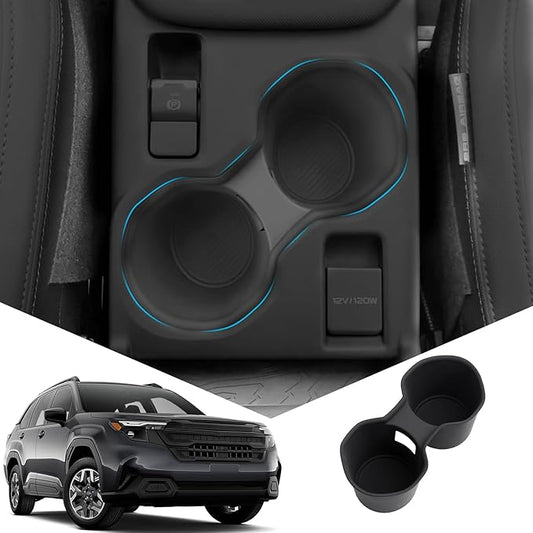 Center Console Cup Holder Insert Protector Compatible with 2025 Forester (Base/Premium/Sport/Wilderness/Limited/Touring) Interior Accessories Car Cup Holder for Forester 2025