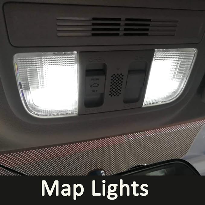 AWALITED 16pcs White Interior LED Lights Kit for 2004 2005 2006 2007 2008 2009 2010 Toyota Sienna Super Bright LED Map Dome Cargo Replacement Light Bulbs