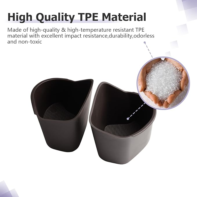 LUWU 2025 2026 Sienna Center Console Cup Holder Compatible with 2021 2022 2023 2024 2025 2026 Toyota Sienna Interior Accessories Rear Seat Door Side Silicone Cup Holder Insert Sienna 2025 Accessories