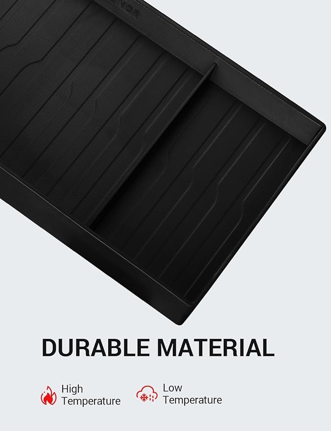 BASENOR 2026 Tesla Model Y/3 Center Console Behind Screen Storage, Dashboard Hidden Organizer, Tissue Holder for 2025 2026 Model Y Juniper 2024-2026 Model 3 Highland