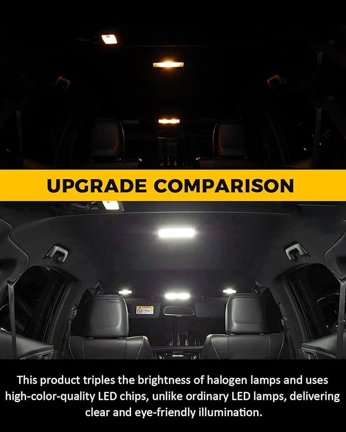 BMT xms Car Interior LED Light Replacement for Nissan Juke F15 Kicks P15 2011-2024,6000K Super Bright Interior Light Bulbs Package, 6pcs