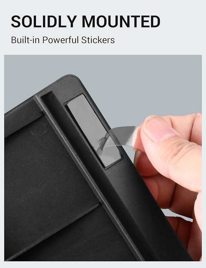 BASENOR Tesla Model Y Model 3 Center Console Behind Screen Storage Box, (Proprietary Design) Dashboards Hidden Organizer Tray Sunglasses Holder for 2017-2023 Model 3 2020-2024 Model Y