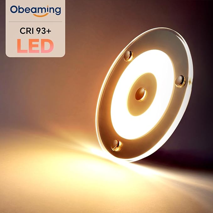 12V Ceiling Dome Light, 4.75 Inch 400LM Dimmable Interior Light for RV Boat Camper Van Travel Trailer Truck Fifth Wheel Interior Lighting, Blue Night Light & Touch Switch(Warm White)