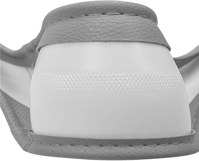 Car Pass Classical Leather Automotive Universal Steering Wheel Covers,Universal Fit for Suvs,Trucks,Sedans,Cars,Vans,14.5-15inch Anti-Slip Safety Comfortable Desgin(Gray)