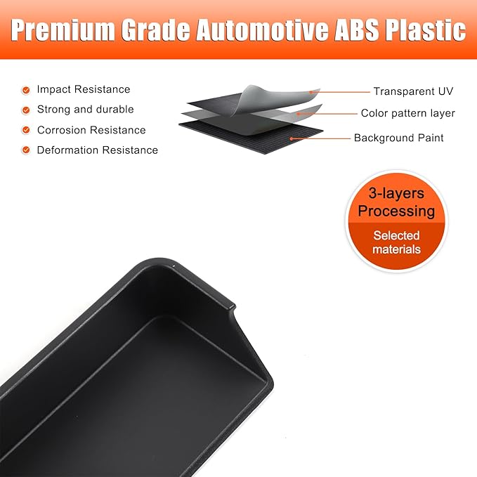 for Hummer EV SUV Pickup Accessories Center Console Organizer Dashboard Lower Storage Left Side Coin Container Storage Dash Tray Organizer Key Card Holder Insert Expander Box for 2022-2024 2025+