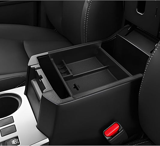 LUWU Center Console Organizer Tray Compatible with 2020-2024 2025 Kia Telluride/2010-2021 2022 2023 2024 Toyota 4Runner Accessories Armrest Console Organizer Armrest Organizer Insert Tray Black