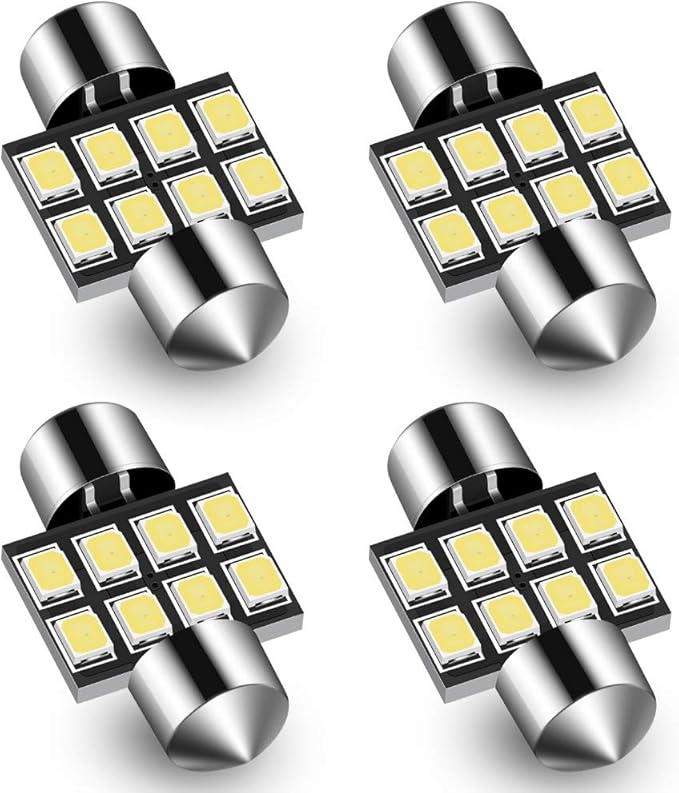 Audak DE3175 DE3022 DE3021 3175 6428 Festoon LED Bulb 30MM Canbus Error Free for Interior Dome Map Lights Door Courtesy Lights Trunk Lights License Plate Lights (Pack of 4)