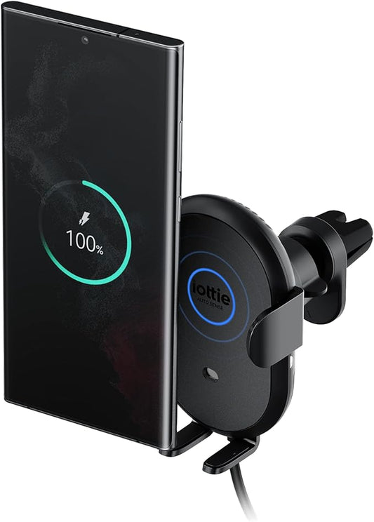 iOttie Auto Sense 2 Air Vent Car Phone Holder with Qi Wireless Charging - Auto Clamping Phone Mount for iPhone, Google Pixel, Samsung Galaxy, Huawei, LG (Adapter Not Included)