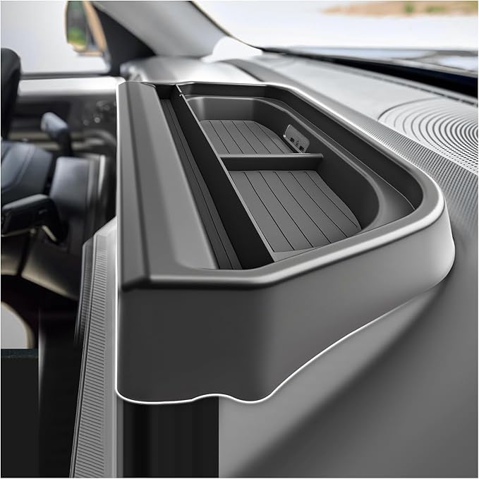 SXCY for 2025 2026 Ford Bronco Sport Dashboard Organizer Tray for 2025 2026 Ford Bronco Sport Accessories Screen Back Tray 2025 2026 Bronco Sport Behind Dash Console Organizer