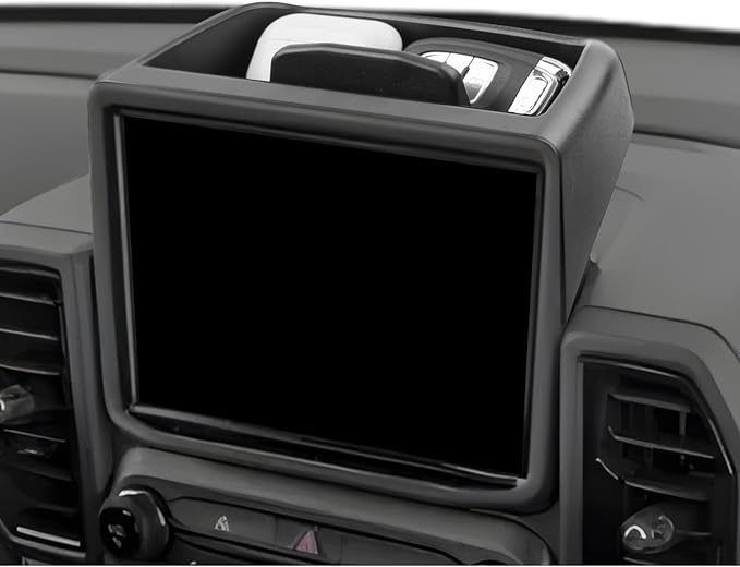 LUWU 2024 Bronco Sport Dashboard Storage Tray Compatible with Ford Bronco Sport 2021-2024 Accessories Center Console Display Box Hidden Organizer Tray Behind Screen (Only Fit for 8-inch Screen)