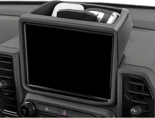 LUWU 2024 Bronco Sport Dashboard Storage Tray Compatible with Ford Bronco Sport 2021-2024 Accessories Center Console Display Box Hidden Organizer Tray Behind Screen (Only Fit for 8-inch Screen)