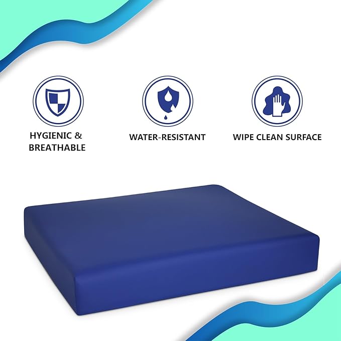 NYOrtho Gel Wheelchair Cushion - Cooling Gel Pad for Sitting - Non-Slip, Water-Resistant Seat Cushion for Pressure Relief - Ideal for Wheelchairs and Office Chairs - 20" x 18" x 2"