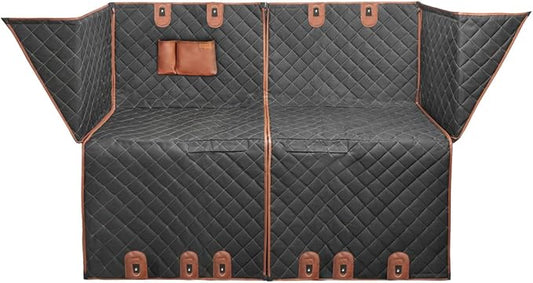 Owleys Back Seat Extender for Dogs Premium Dog Hammock for Car | Pet Cover for Dogs | Dog Covers for Cars Back Seat | (Black Standart)