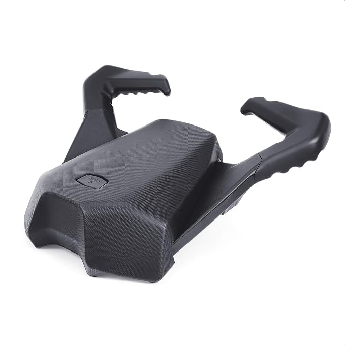 Rear Passenger Seat, Soft Seat Pad with Grap Handles with Right and Left Side Passenger Footpeg Kit fits for Can-Am Ryker Ryker 600 900 (MAX Mount 219400800 Required)