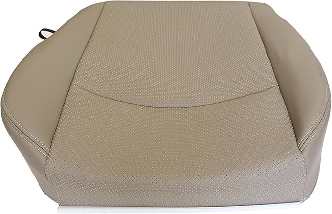 SecosAutoparts Driver & Passenger Side Bottom & Foam Cushion Replacement Perforated Leather Seat Covers Tan Fit for Dodge Ram 2500 3500 4500 5500 2009 2010 2011 2012