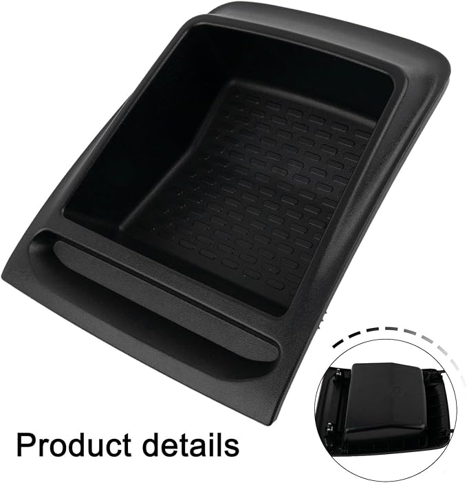 Car Dashboard Storage Box, ABS Organizer Tray for Fiat Ducato/Boxer/Relay 2014+, OEM 735699812, Black Instrument Panel Compartment