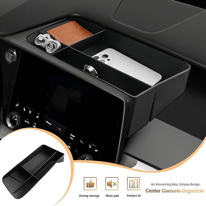 3PCS Compatible with Lexus TX350 Console Organizer Dashboard Tray Center Console Dash Storage TX350 Behind Screen Organizer for 2024 2025 2026 Lexus TX 350 Accessories 350/500h/550h+ (for 14" Screen)