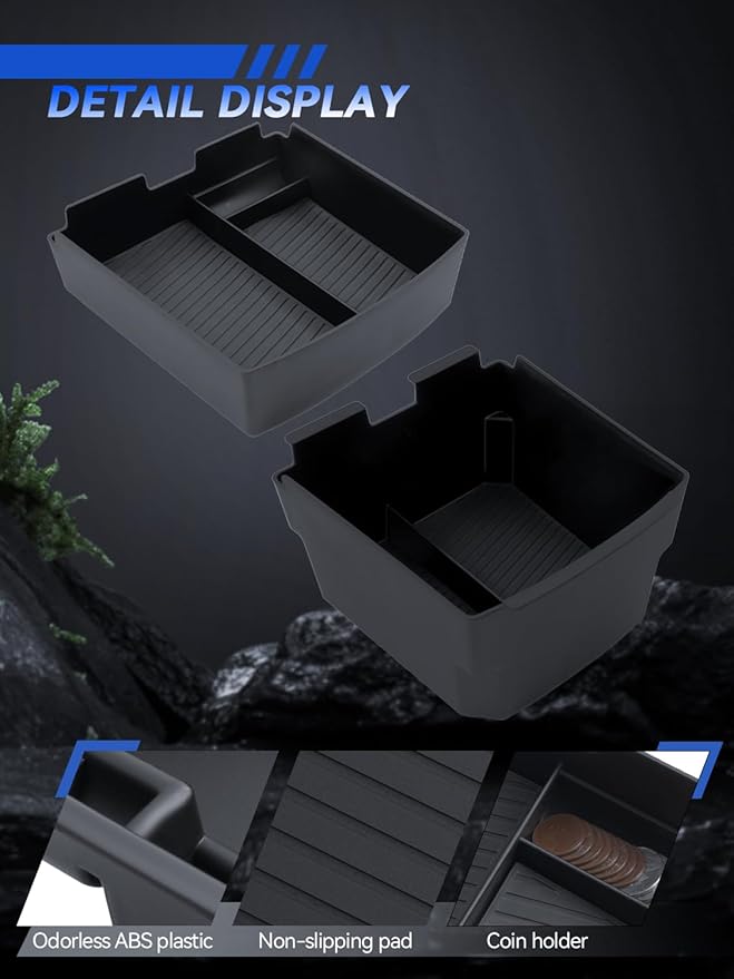 for Tucson Center Console Organizer Double-Layer 2025-2026 Hyundai Tucson(Limited) & Tucson Hybrid & Tucson Plug-in Hybrid Accessories Armrest Tray-ONLY Fit Tucson with Electronic Shift