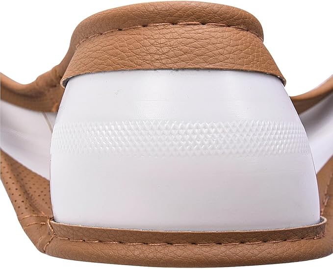 Car Pass Classical Leather Automotive Universal Steering Wheel Covers,Universal Fit for Suvs,Trucks,Sedans,Cars,Vans,14.5-15inch Anti-Slip Safety Comfortable Desgin(Brown)