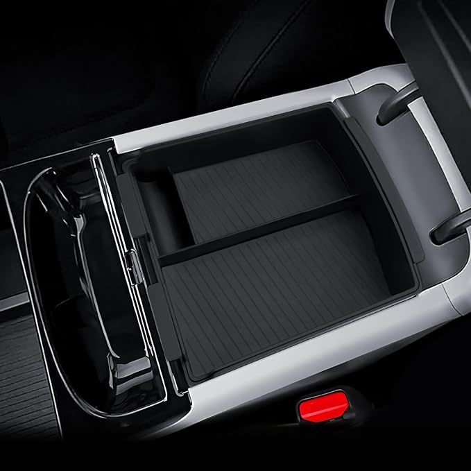 for Tucson Center Console Organizer Double-Layer 2025-2026 Hyundai Tucson(Limited) & Tucson Hybrid & Tucson Plug-in Hybrid Accessories Armrest Tray-ONLY Fit Tucson with Electronic Shift